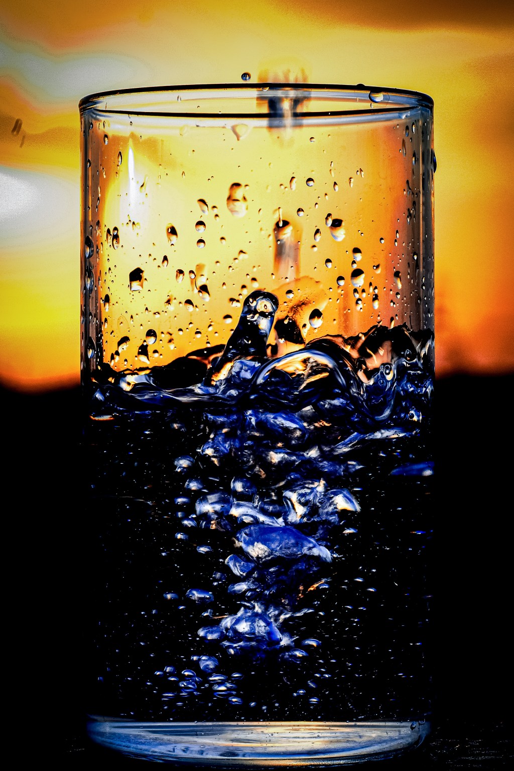 Glass-Water bubble experiments